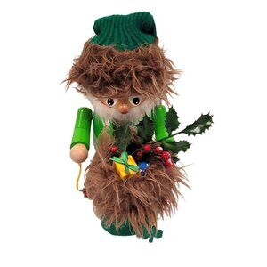 Steinbach Irish Santa St Patrick's Day Nutcracker Wooden Germany Shaggy Hair 11"